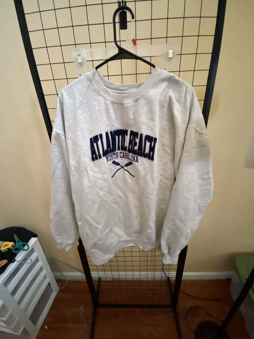 Pacific & Co. Atlantic Beach Sweatshirt Size 2X-Large Gray Embroidered